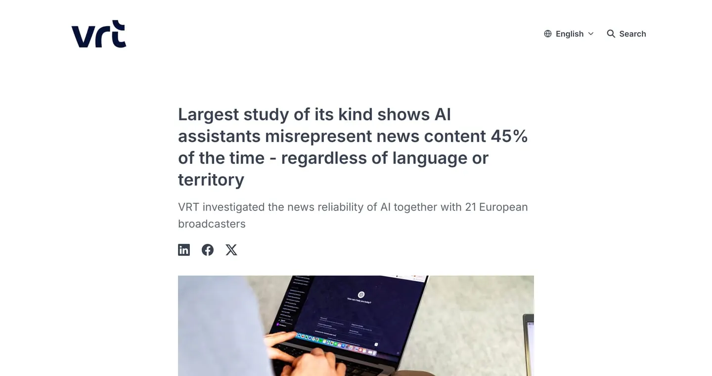 Screenshot of the source: ebu.ch · news integrity report