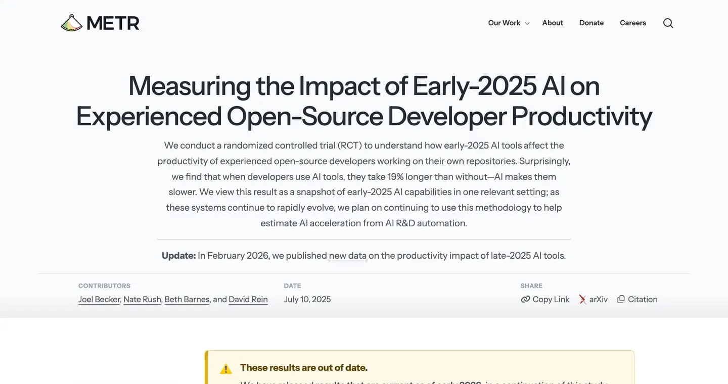 Screenshot of the source: metr.org/blog · read 13 Oct 2026